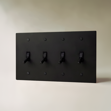 The Architectural Brass 4-Way Toggle Switch (1 to 5 Gang) - Open Box