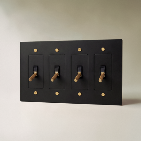 The Brass Toggle Switch (1 to 5 Gang)