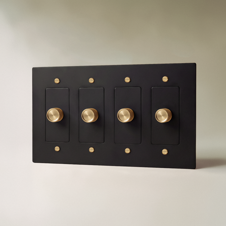 The Brass Dimmer Switch (1 to 5 Gang)