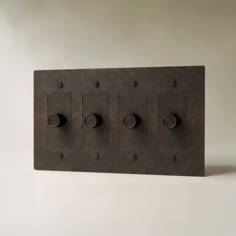The Brass Dimmer Switch (1 to 5 Gang)