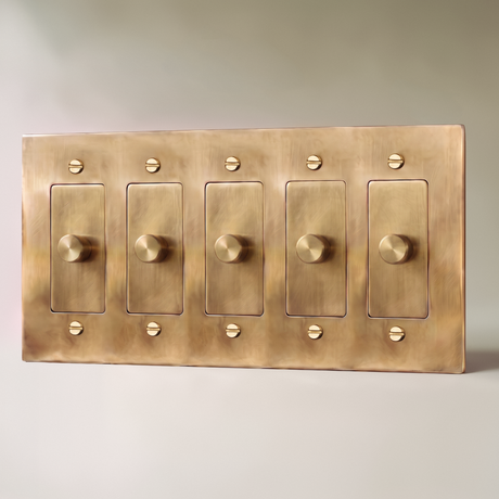 The Unlacquered Brass Dimmer Switch