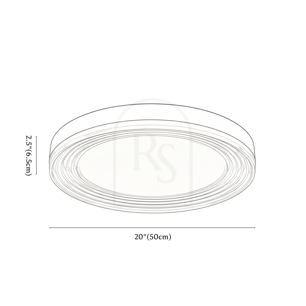 Civra Ceiling Light line drawing 2