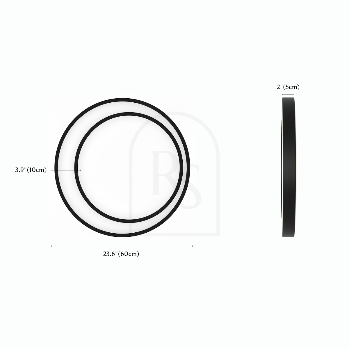 Selene Outdoor Wall Lamp line drawing 2