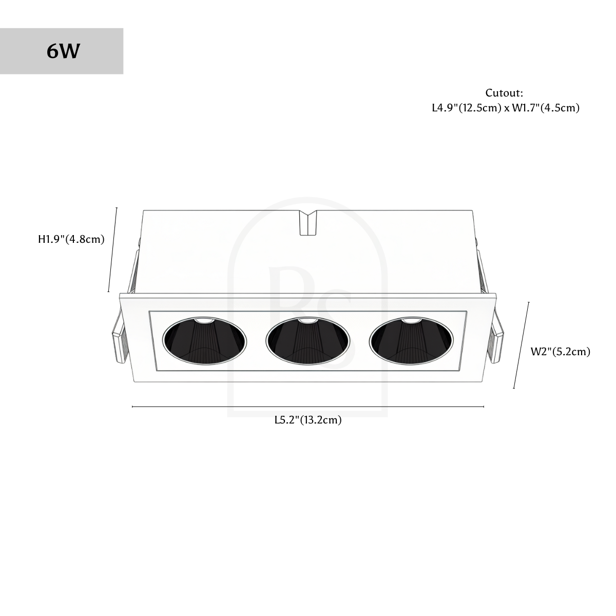 Civor Downlight line drawing 2