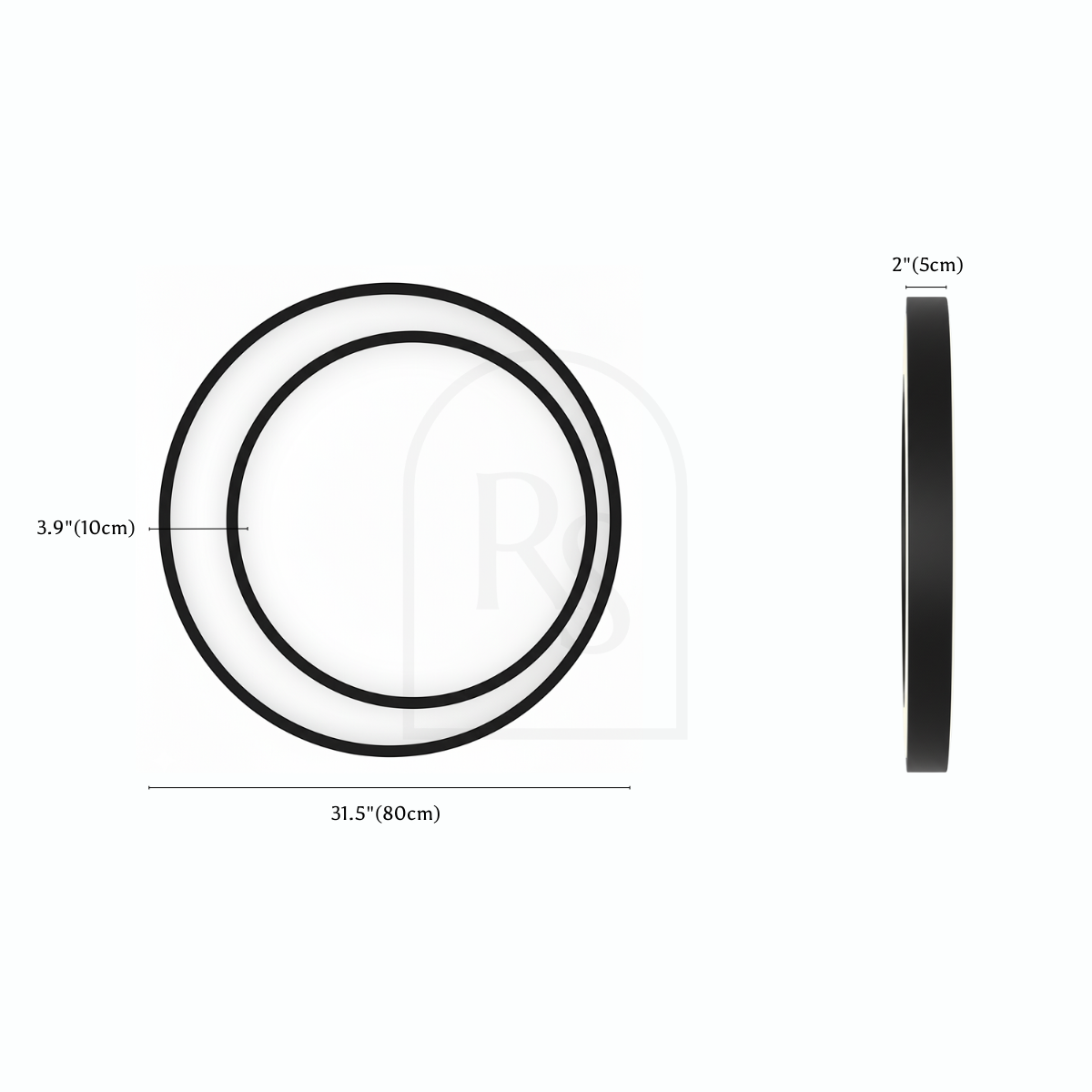 Selene Outdoor Wall Lamp line drawing 3