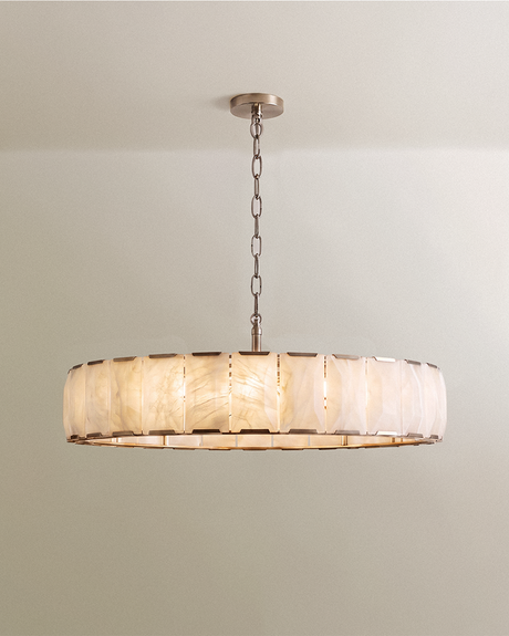 Sakhra Round Alabaster Chandelier