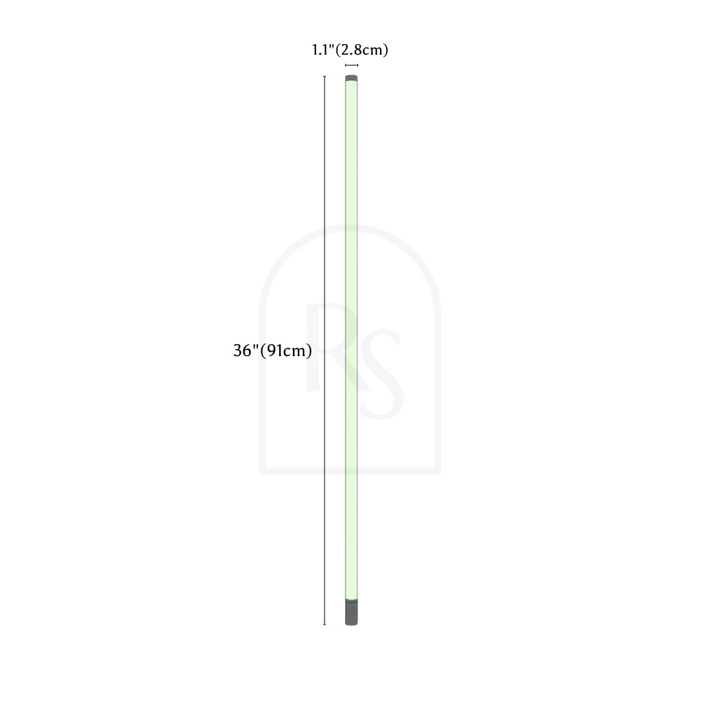 Neon Tube Floor Lamp line drawing 3