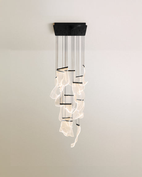 Sheets Chandelier (Rectangle Ceiling Mount)