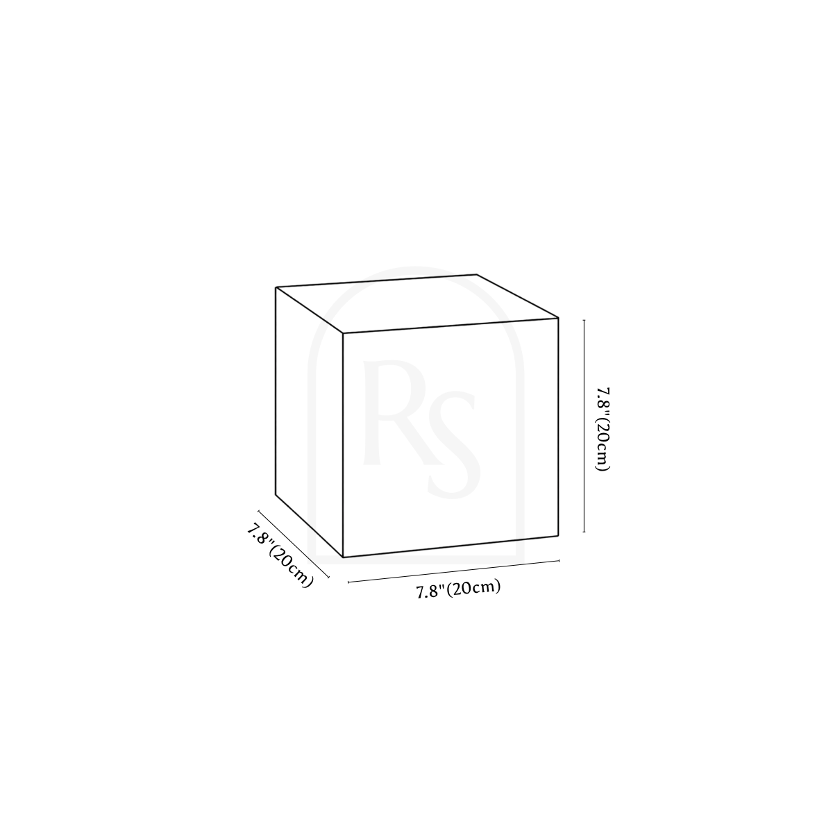 Abak Alabaster Table Lamp line drawing 1