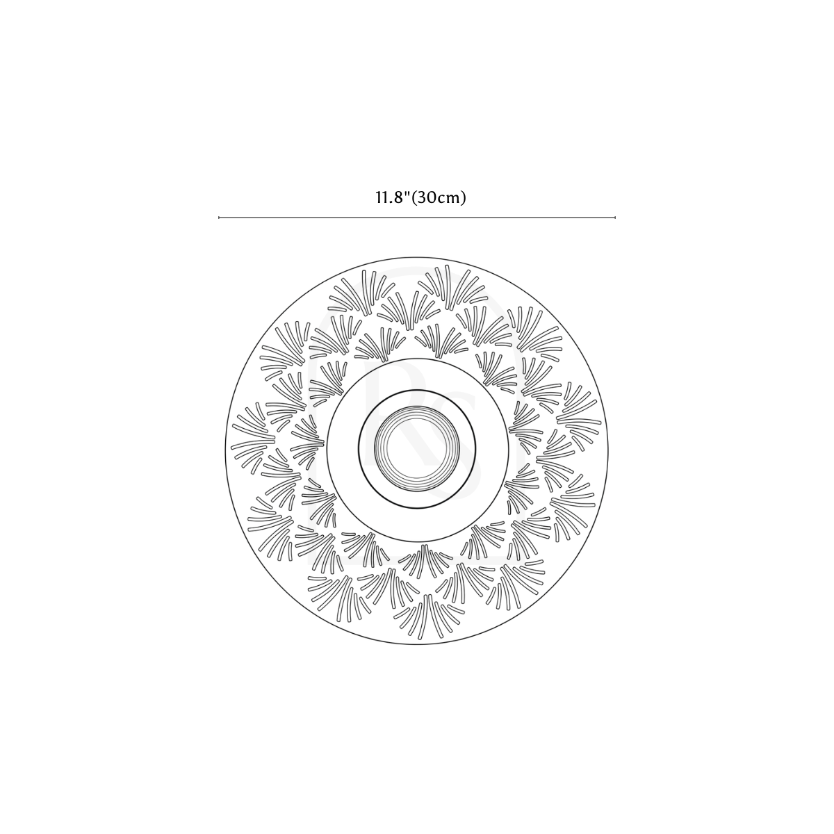 Agula Wall Lamp line drawing 2