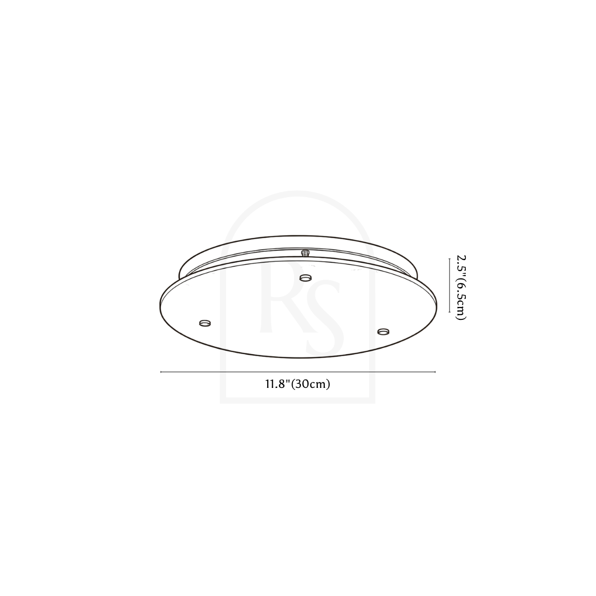 Albero Ceiling Light line drawing 2