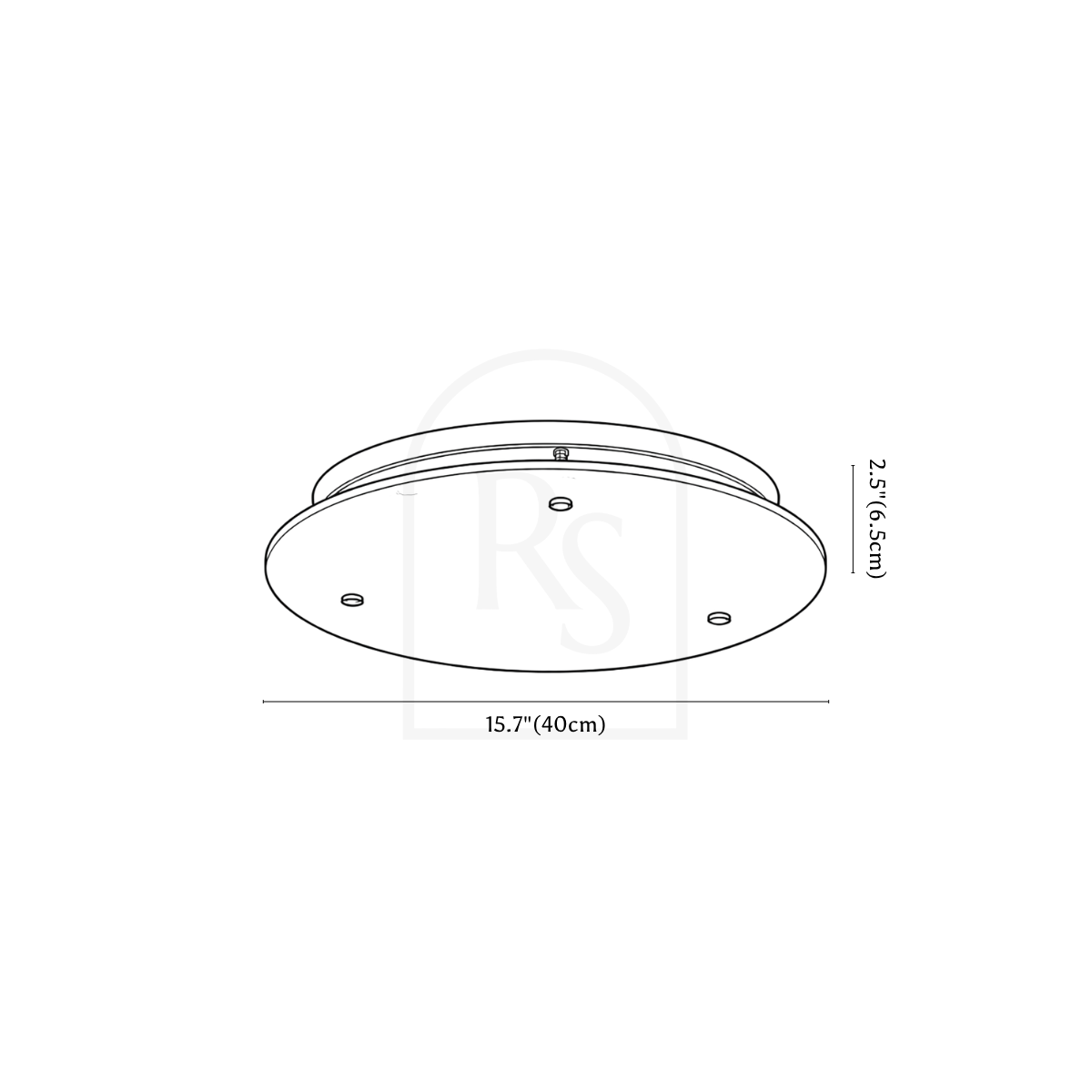 Albero Ceiling Light line drawing 3