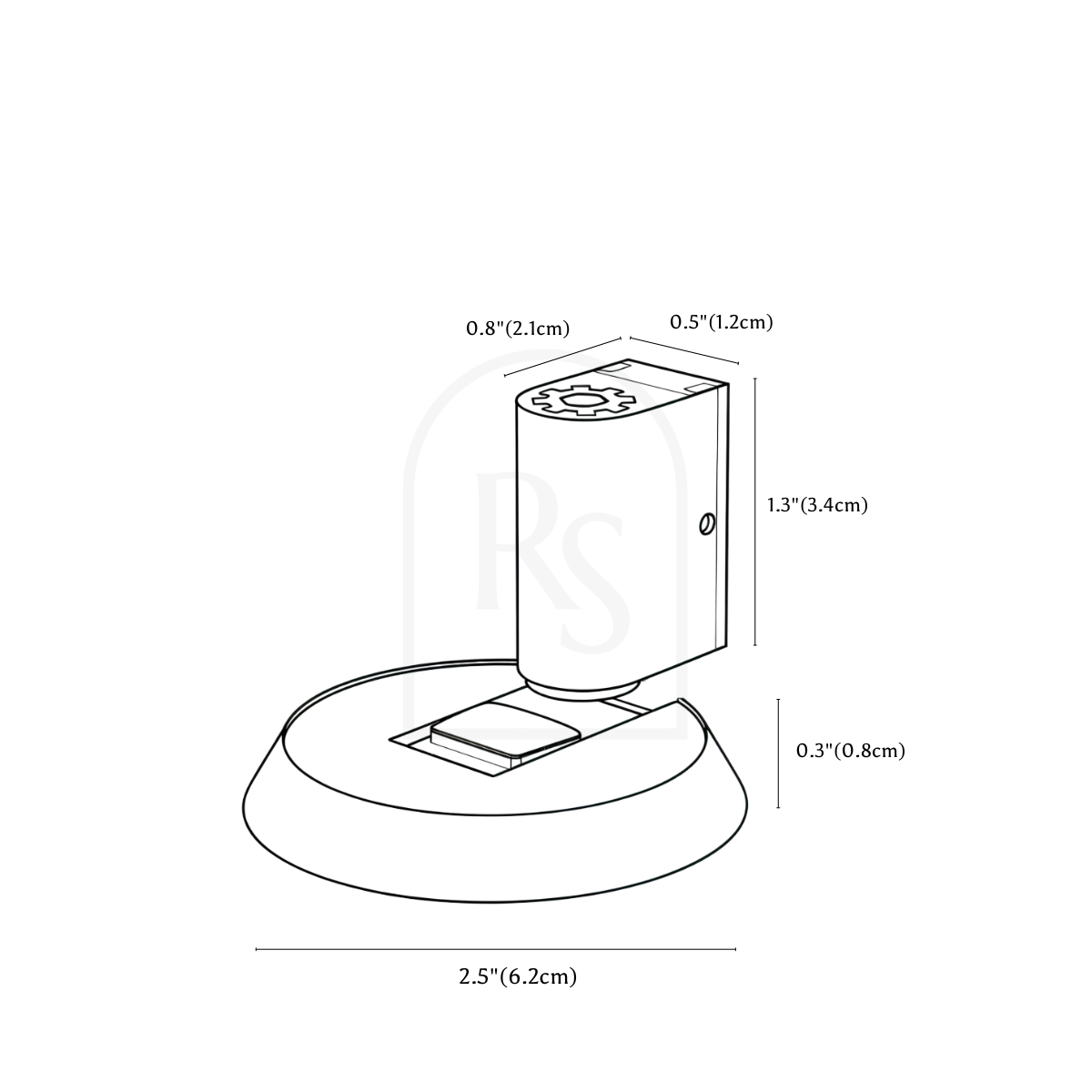 Angra Door Stop line drawing 1