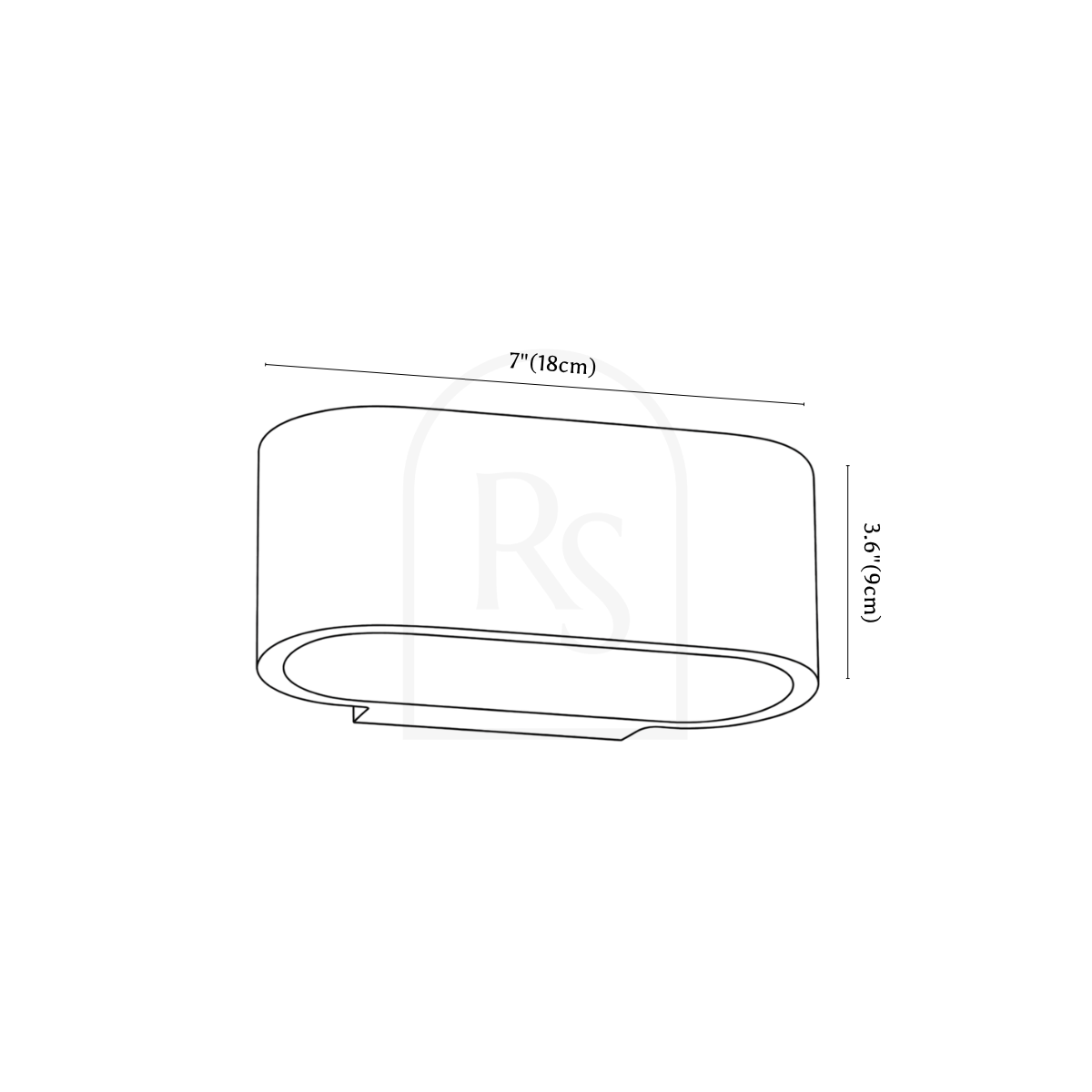 Arcat Wall Lamp line drawing 1