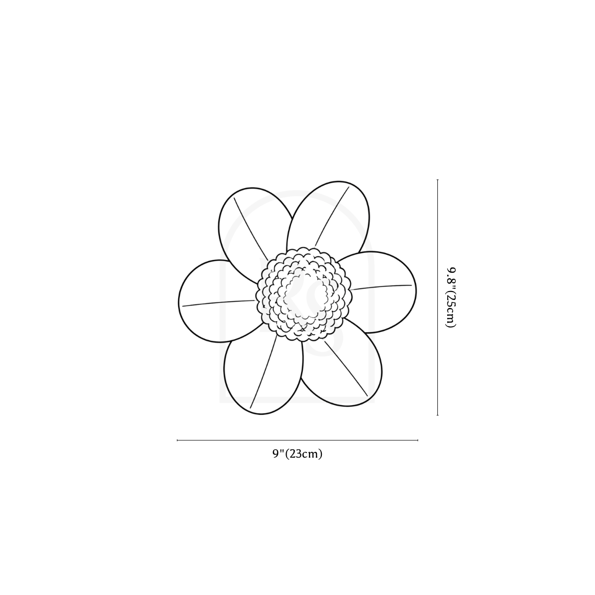 Ardor Wall Lamp line drawing 2