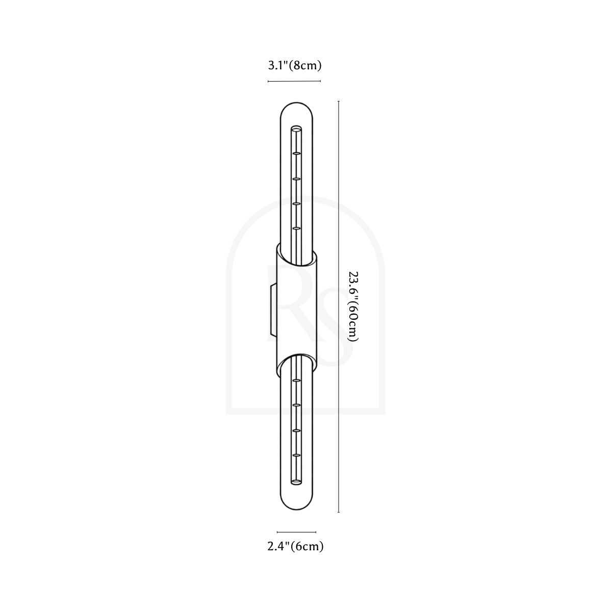 Argil Wall Lamp line drawing 1