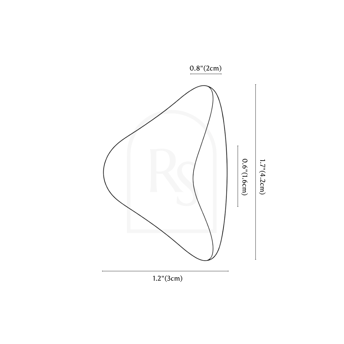 Arova Knob & Pull Bar line drawing 2
