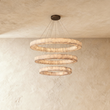 Teva Round Alabaster Chandelier