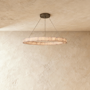 Teva Round Alabaster Chandelier