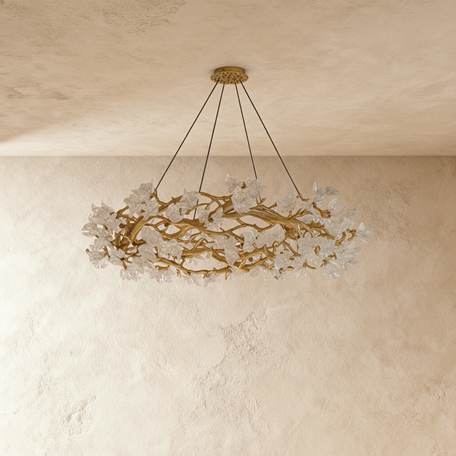 Petala Crystal Round Chandelier