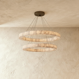 Teva Round Alabaster Chandelier