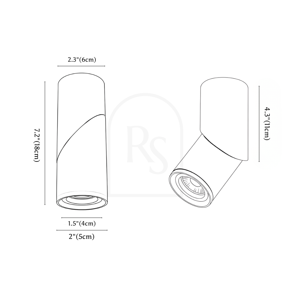 Axel Downlight line drawing 1
