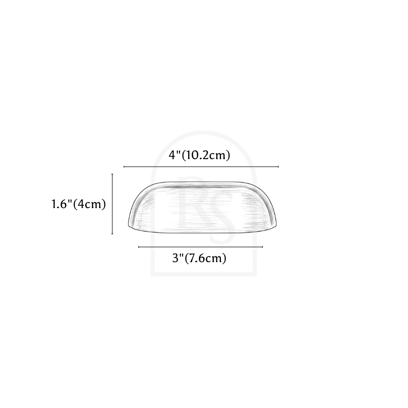 Axen Drawer Pull line drawing 1