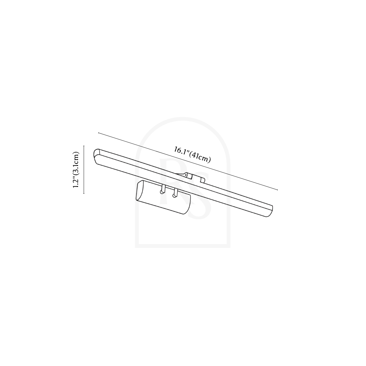 Balyt Wall Lamp line drawing 1