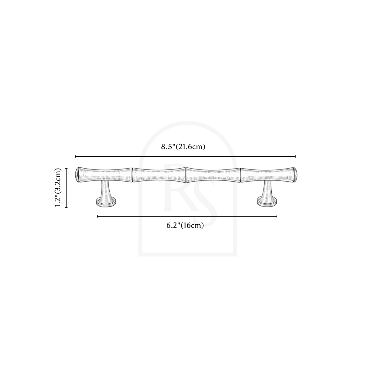 Bexo Knob & Pull Bar line drawing 4