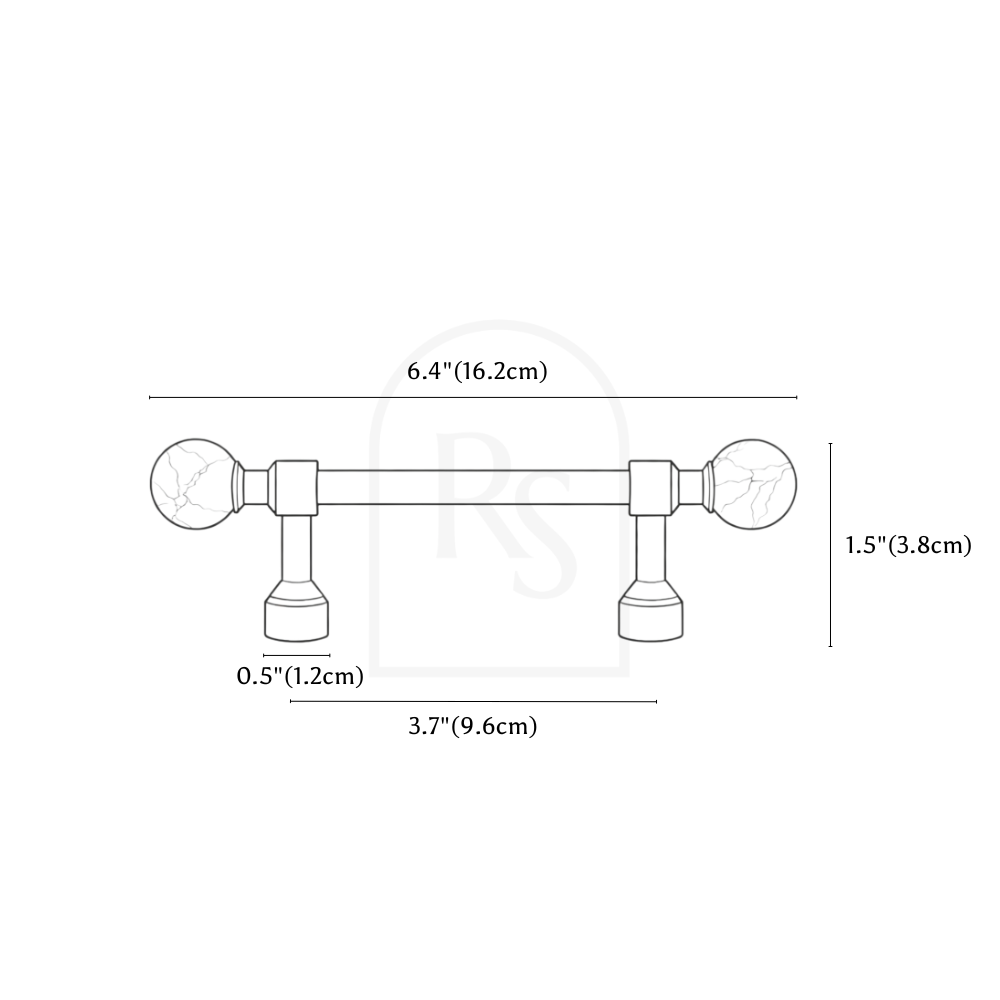 Calis Knob & Pull Bar line drawing 2