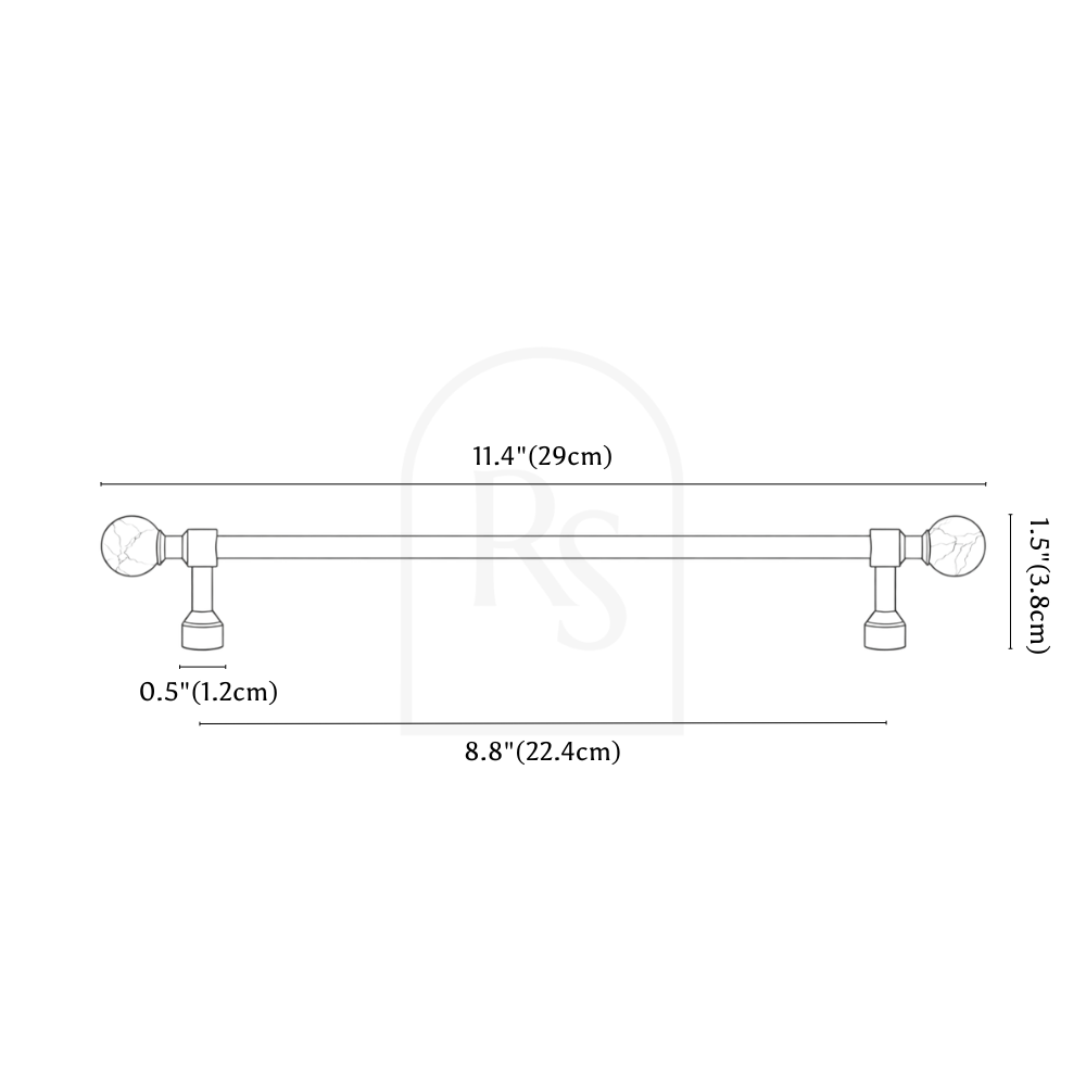 Calis Knob & Pull Bar line drawing 5