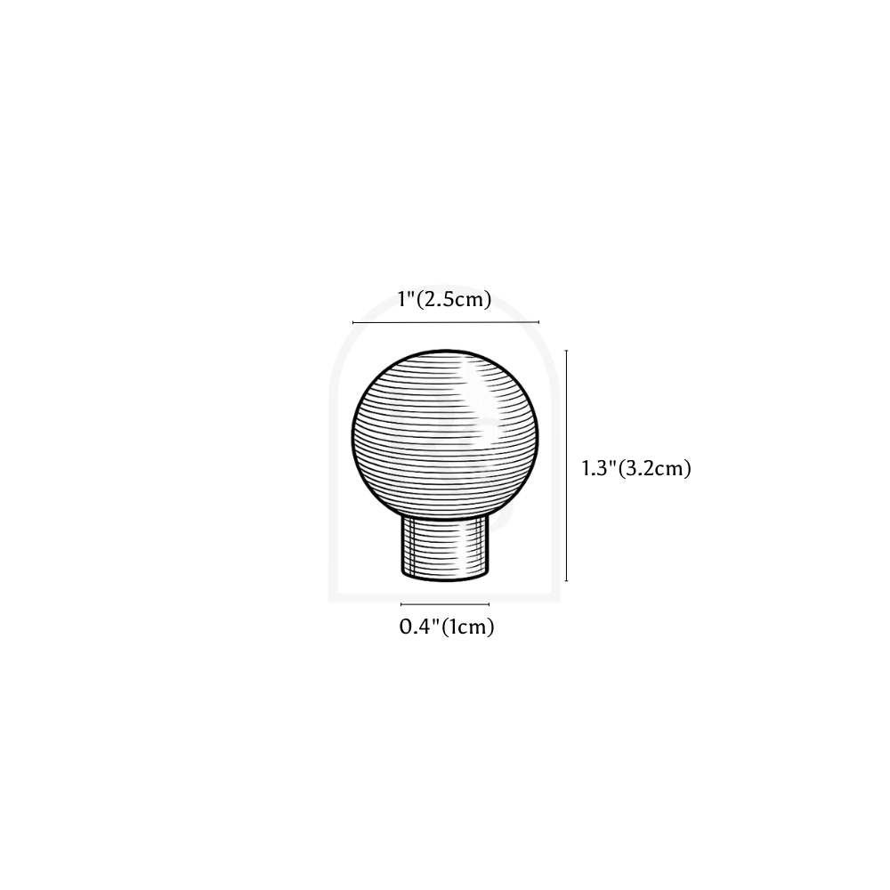 Calvo Knob & Pull Bar line drawing 1