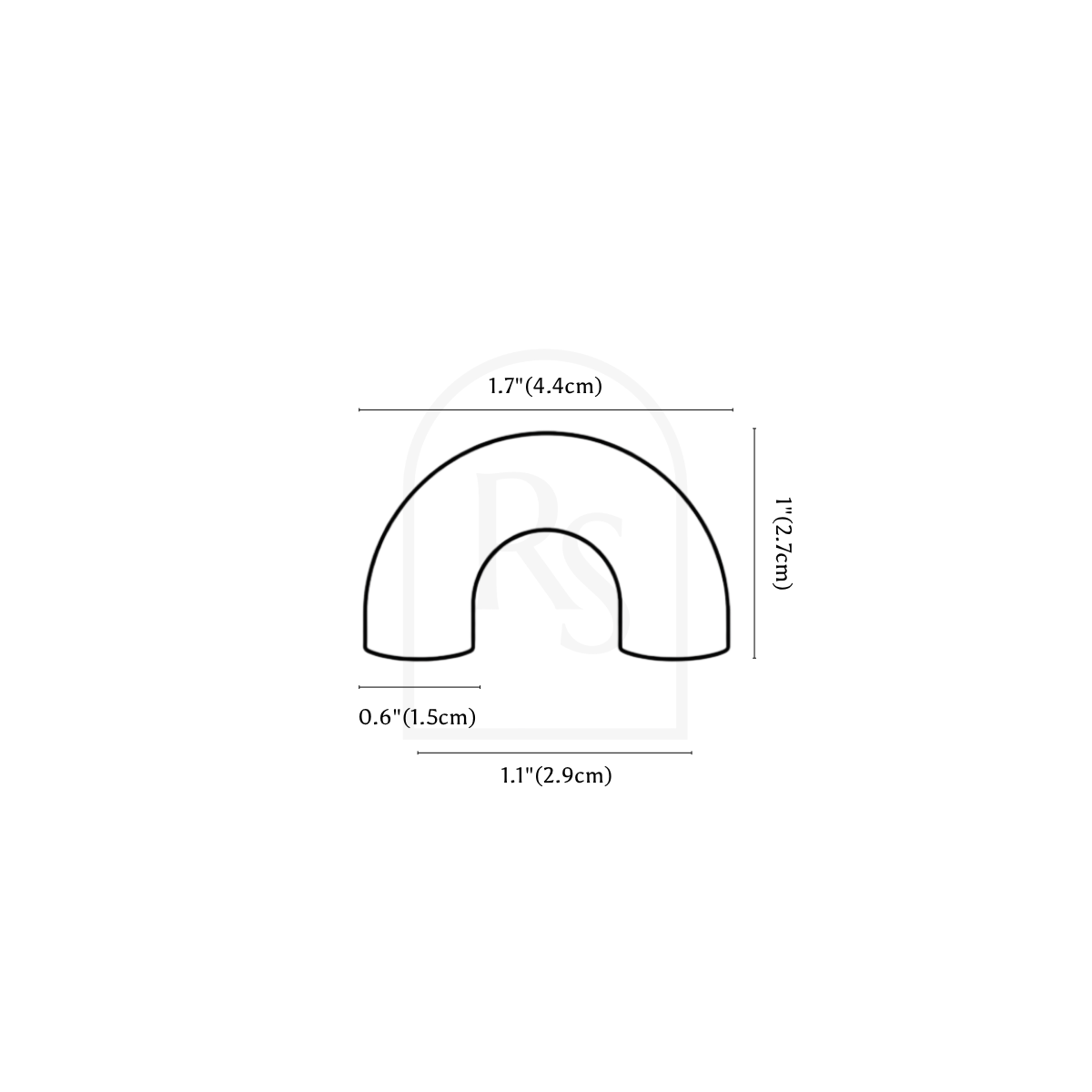Ceyro Drawer Pull line drawing 1