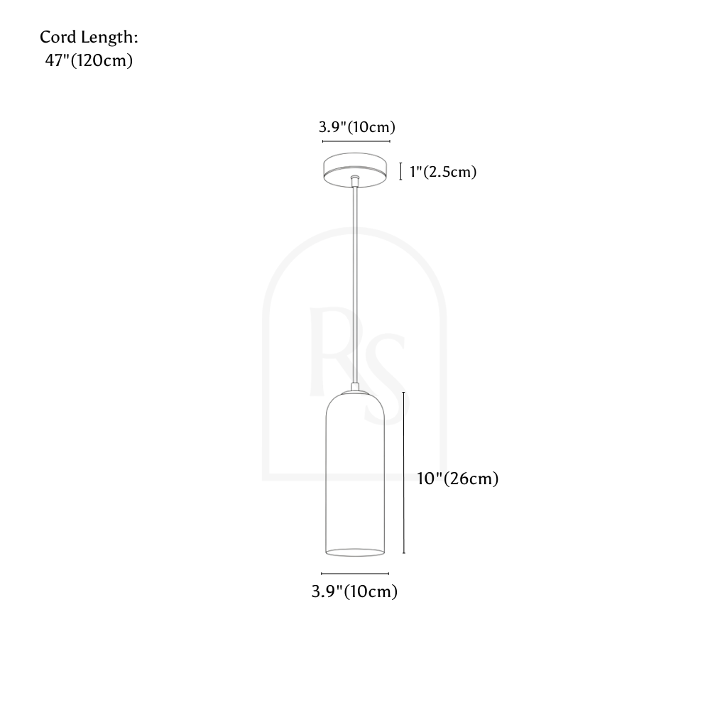 Colenta Pendant Light line drawing 1
