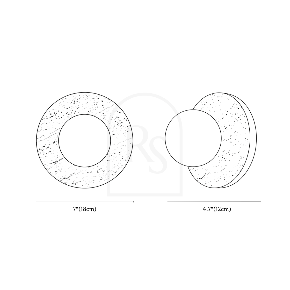 Coris Wall Lamp line drawing 1