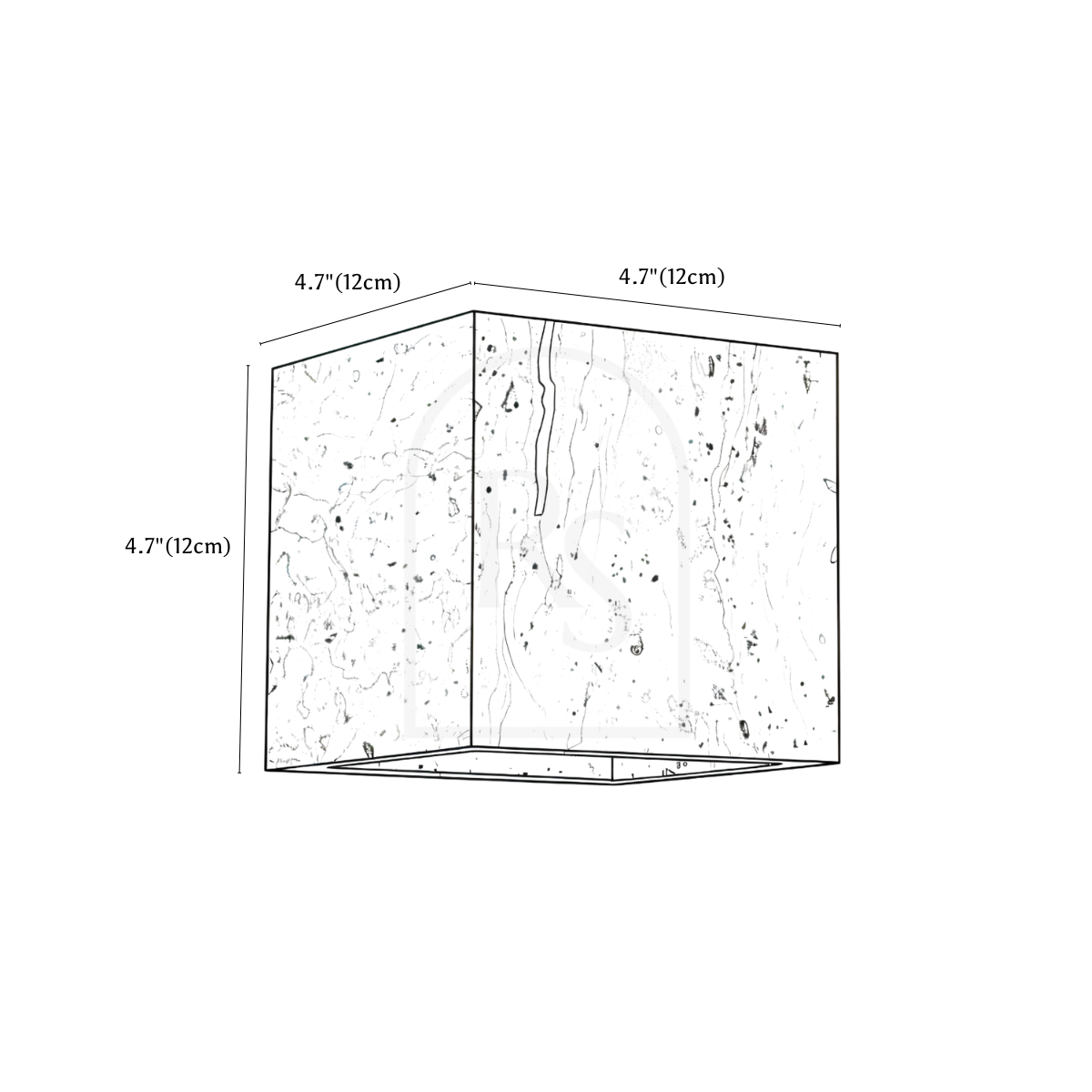 Phostic Wall Lamp line drawing 1