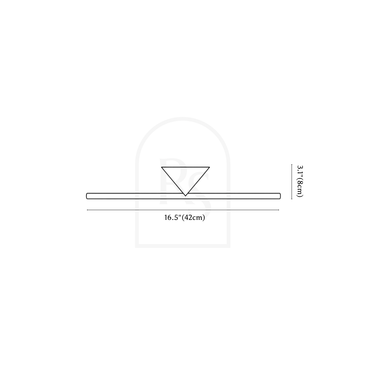 Dalane Wall Lamp line drawing 1