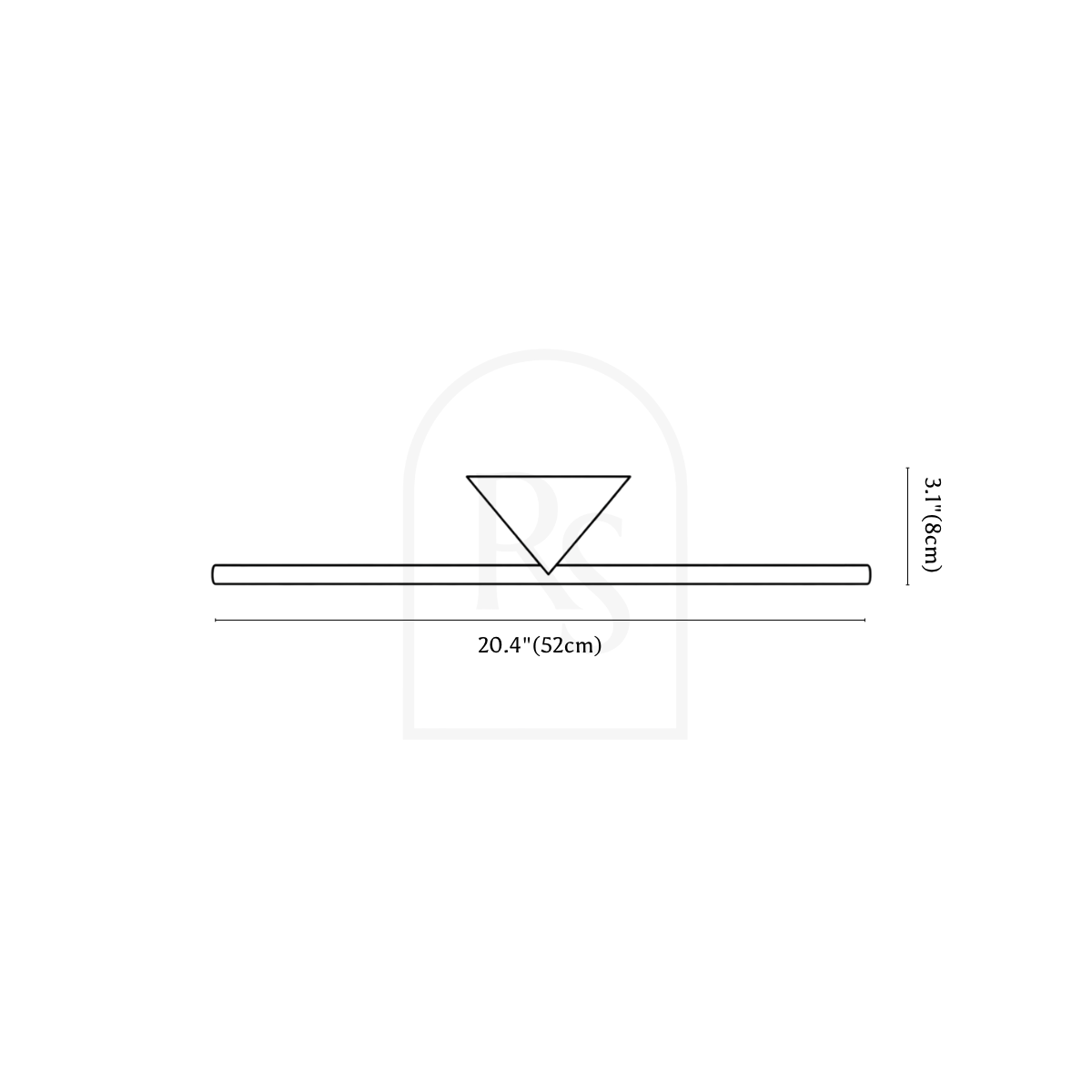 Dalane Wall Lamp line drawing 2