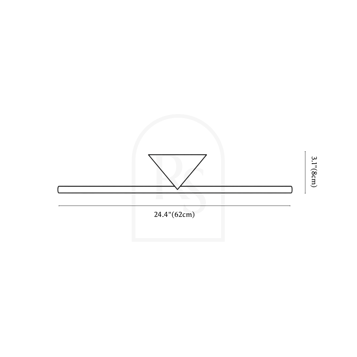 Dalane Wall Lamp line drawing 3