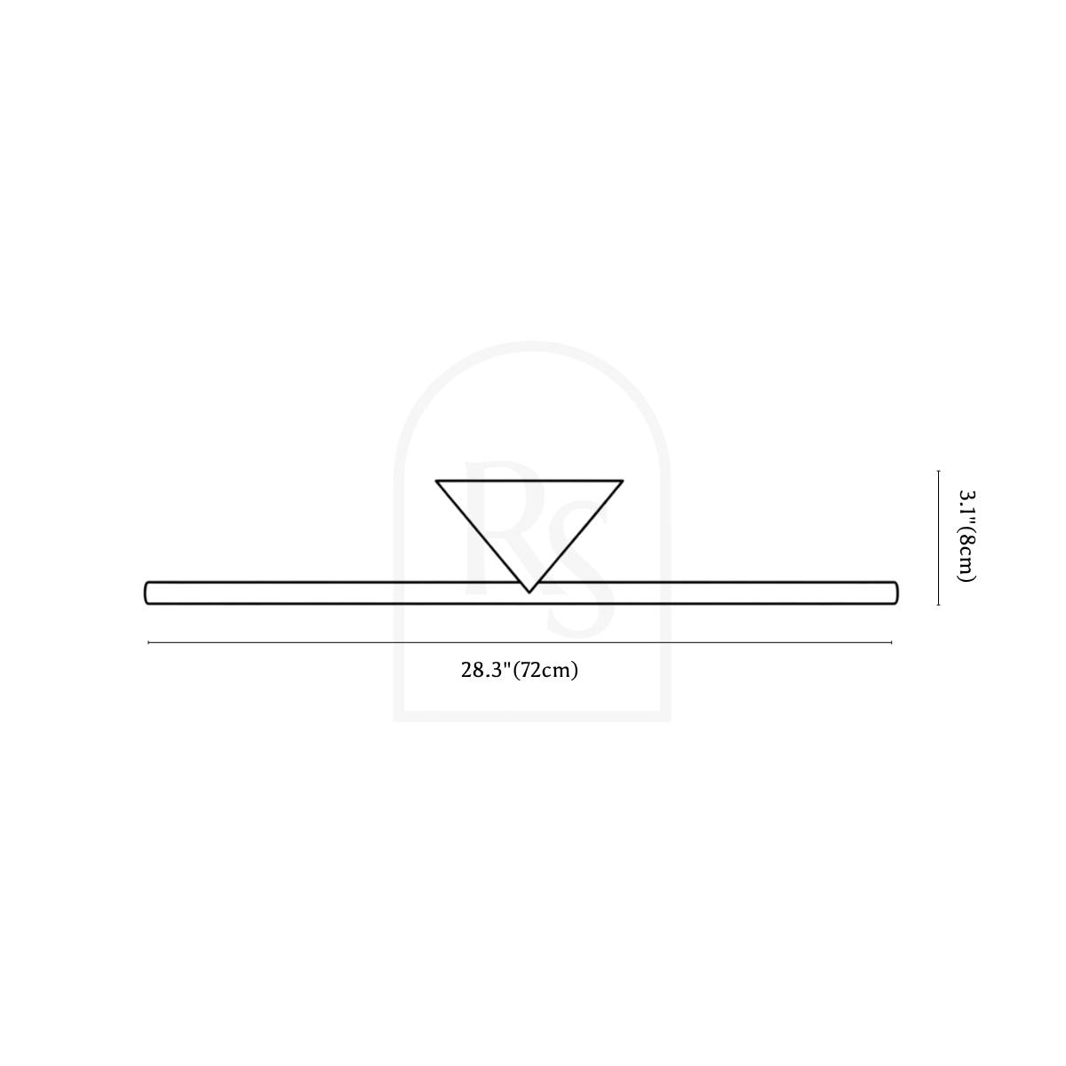 Dalane Wall Lamp line drawing 4