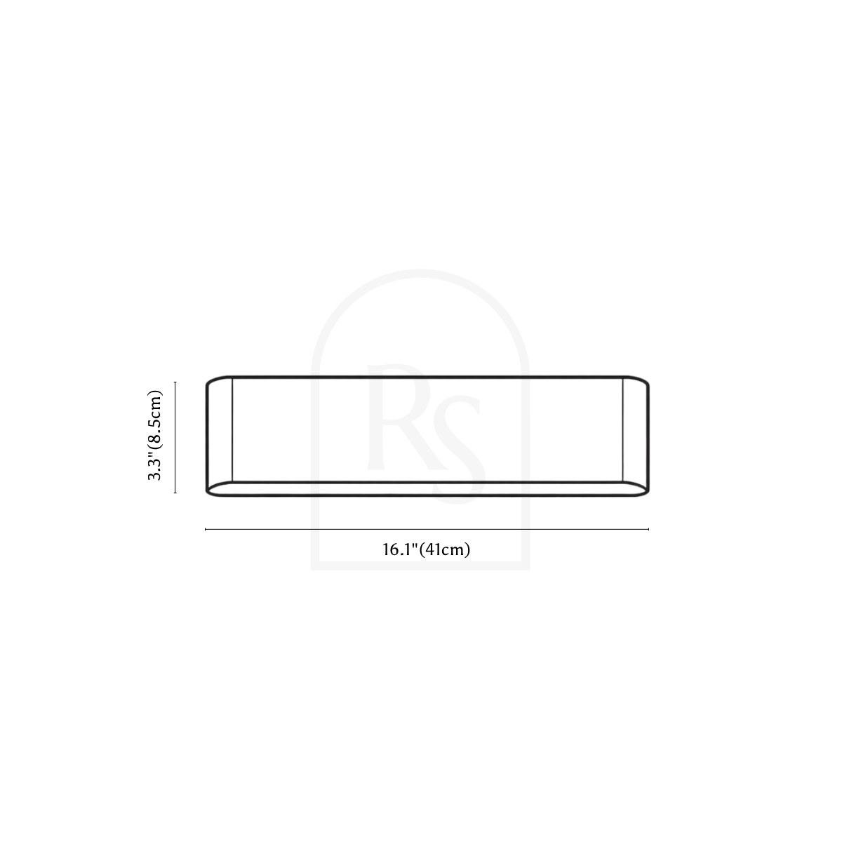 Davita Wall Lamp line drawing 3