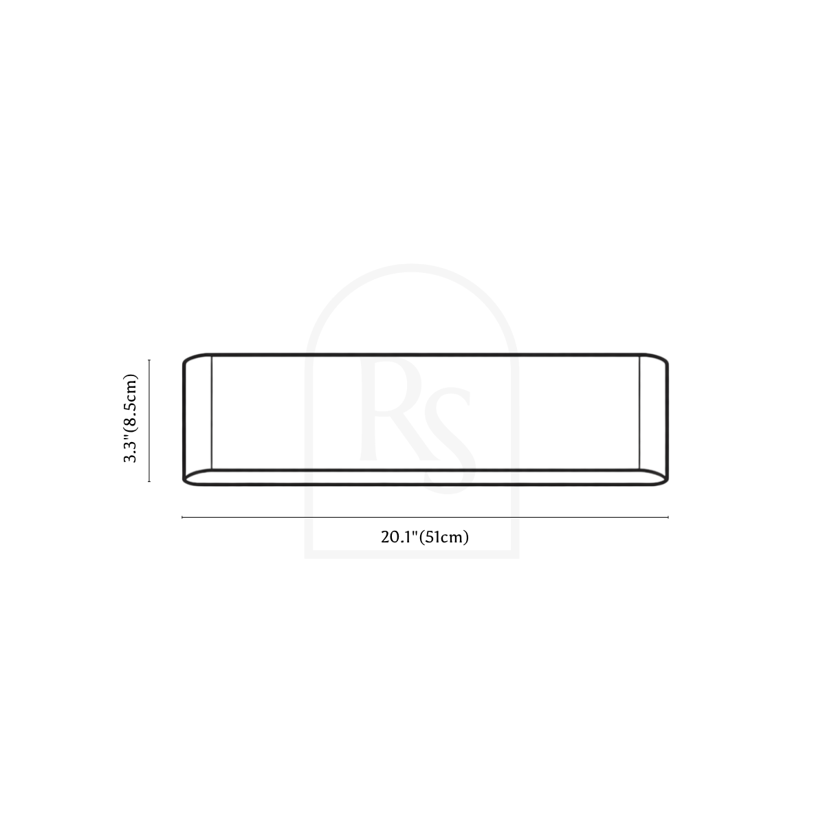 Davita Wall Lamp line drawing 4