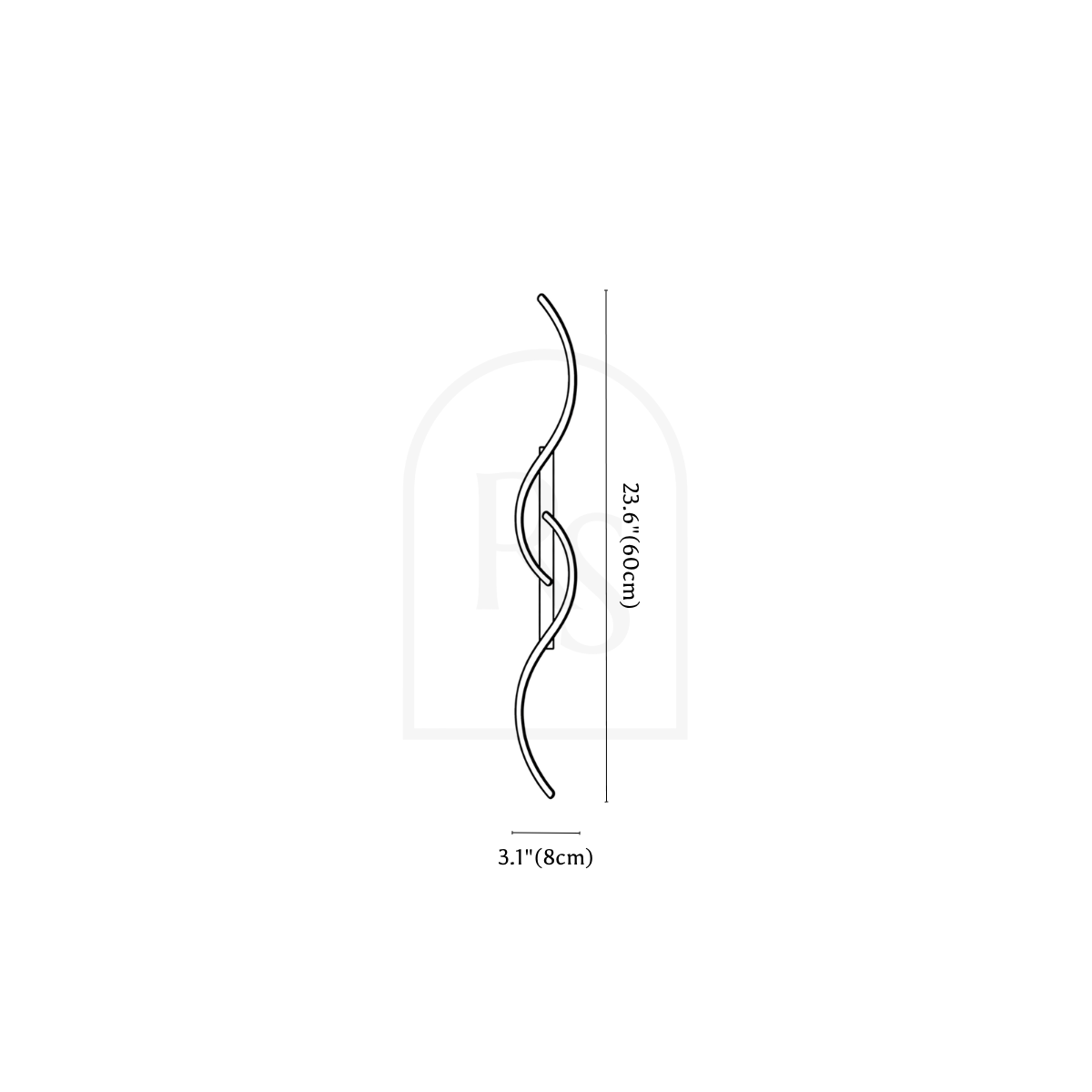 Denisse Wall Lamp line drawing 1