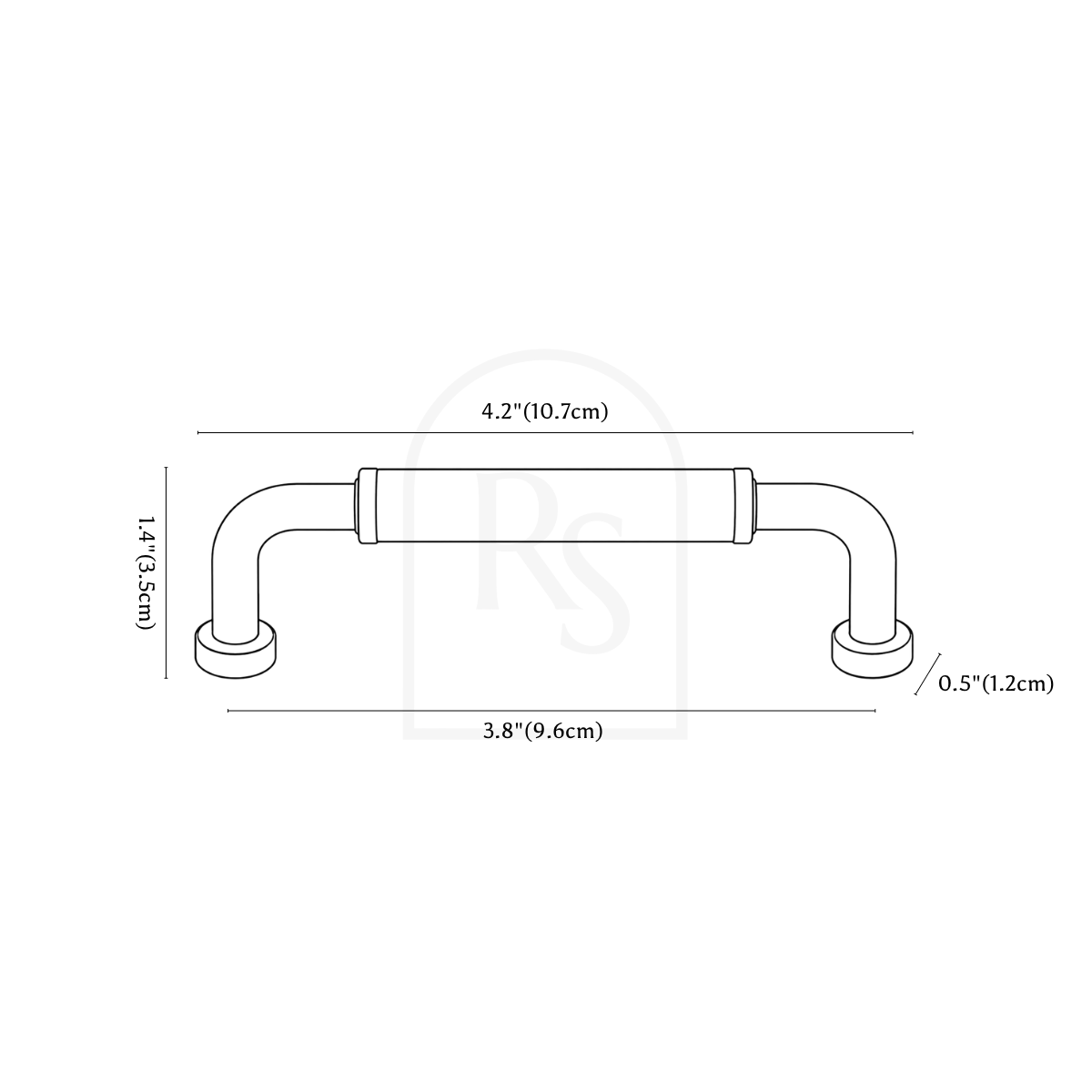 Doren Pull Bar line drawing 1