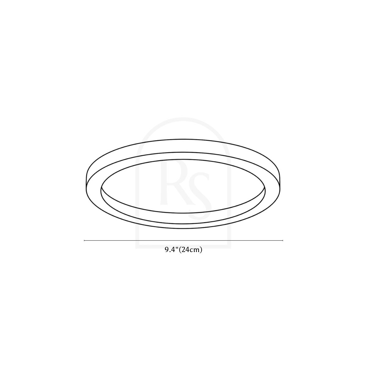 Doveva Ceiling Light line drawing 5
