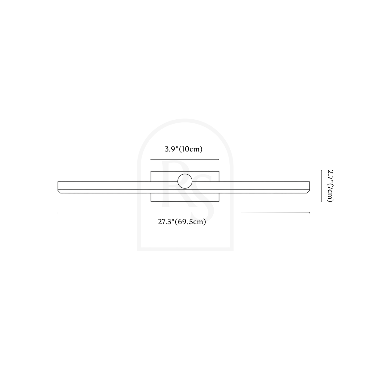 Dralis Wall Lamp line drawing 4