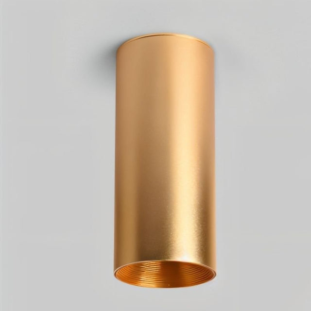 "Golden finish ceiling light made from durable aluminum, ideal for stylish lighting in modern living areas or kitchens."