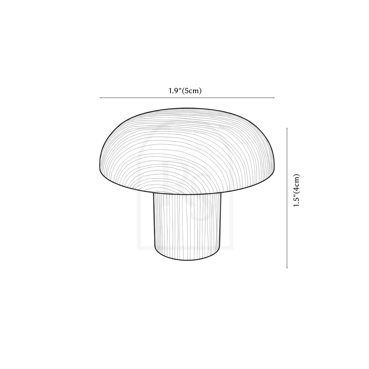 Elow Knob line drawing 1