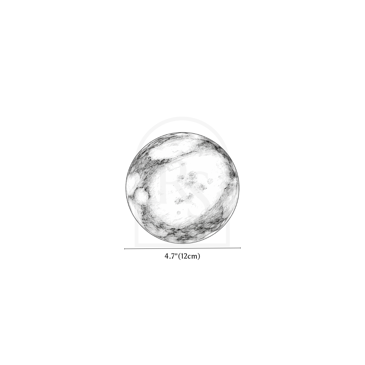 Elune Wall Lamp line drawing 1