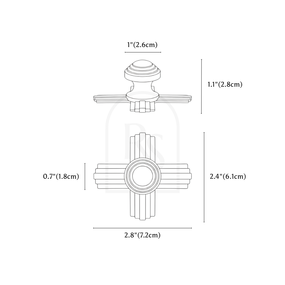 Elvo Knob line drawing 1